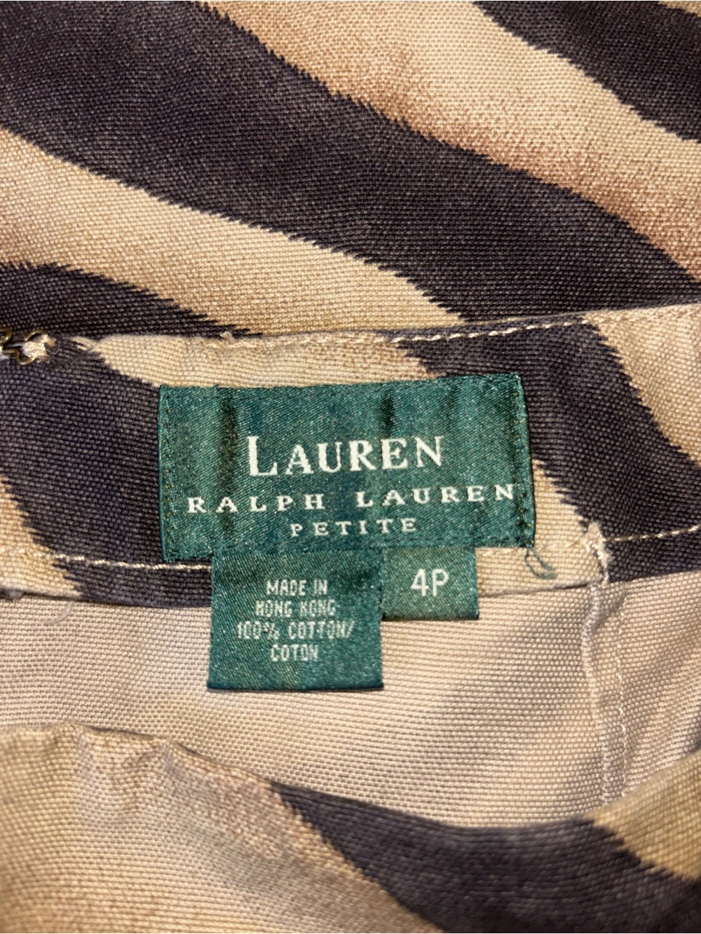 Lauren Ralph Lauren zebra print mini skirt size 4 P - Picture 2 of 3